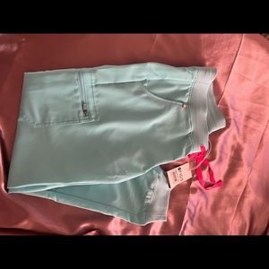Neon blue scrub set